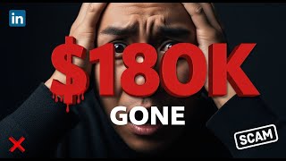I Lost $180,000 to a Fake Crypto Platform (LinkedIn Scam)