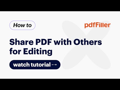 How to Share PDF with Others for Editing