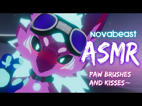 [Furry ASMR] Novabeast Pabz paw brushes and kisses you to sleep [M4A]