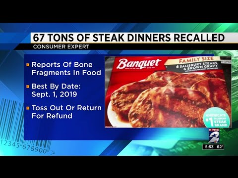 Consumer Headlines: Banquet Salisbury steak dinners recalled over bone fragments