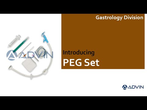 Advin peg set | percutaneous endoscopic gastrostomy set | gastrostomy kit |  peg tube kit