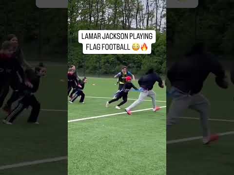 Lamar Jackson is too fast 😮 (via @nfldeutschland/IG) #shorts