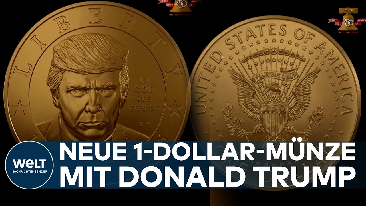 DONALD TRUMP: Neue 1-Dollar-Münze zum 250. Jahrestag der US-Unabhängigkeit vorgestellt