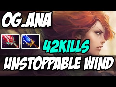 UNSTOPPABLE WINDRANGER! - OG.Ana - 42 KILLS - Dota 2