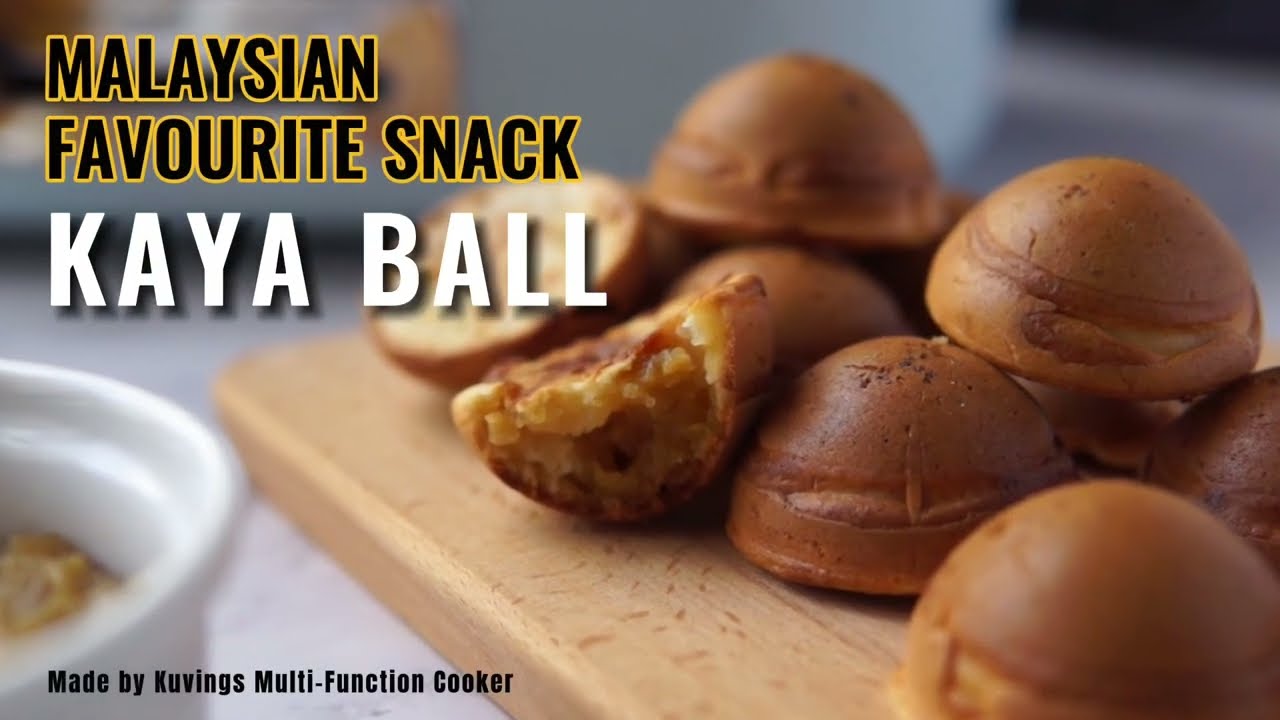 RECIPE "Làm bánh Kaya Ball" cùng lẩu điện Ceramic đa năng Kuvings KMG-200B [Vĩ nướng bánh Takoyaki]