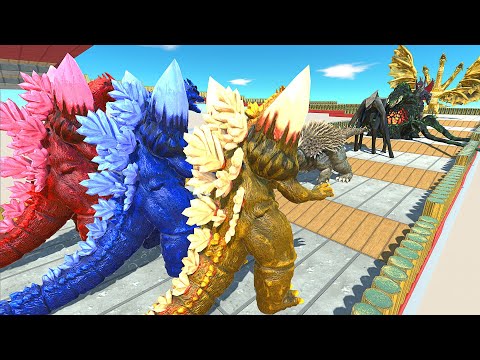 X3 Space Godzilla Death Climb - Animal Revolt Batlle Simulator