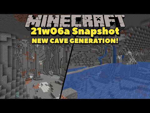 Minecraft 21w06a Snapshot!! NEW CAVE GEN!!! | Minecraft 1.17 Snapshot