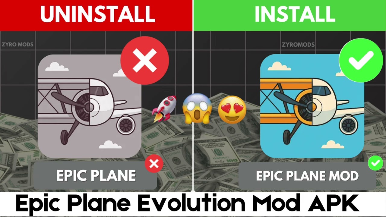 Epic Plane Evolution Mod APK 2026 (Unlimited Coins, No Ads) Free Download Latest Version