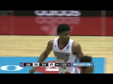 Ronald Roberts slams home the miss