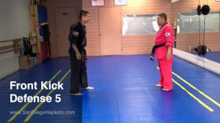 Hapkido Front Kick Defenses 1-8