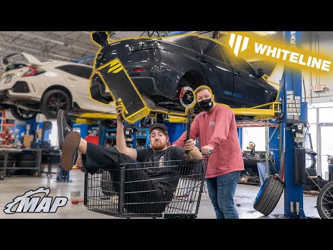 Installing Whiteline Suspension on Our Evo X