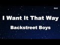 I Want It That Way - Backstreet Boys Karaoke【With Guide Melody】