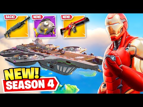 EVERYTHING *NEW* in Fortnite SEASON 4! (Map Changes, Weapons + MORE)