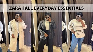 ZARA Try On Capsule Wardrobe Staples + Fall Jackets + Tops
