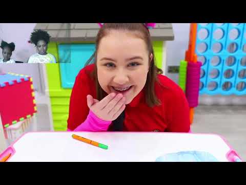 Reacting to RUBY AND BONNIE LEARNING NUMBERS AND SPELLING.