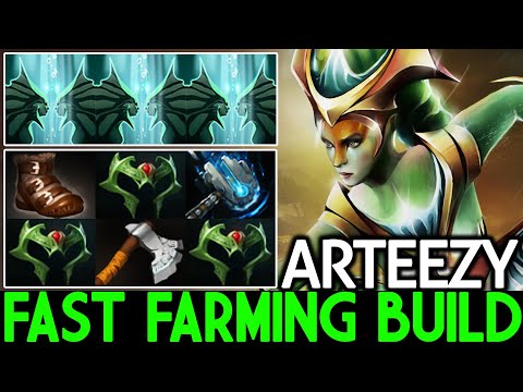 ARTEEZY [Naga Siren] Top Pro Carry Fast Farming Build Beautiful Plays Dota 2
