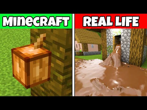 Unbelievable Realistic Minecraft Water, Lava, and Slime Block!