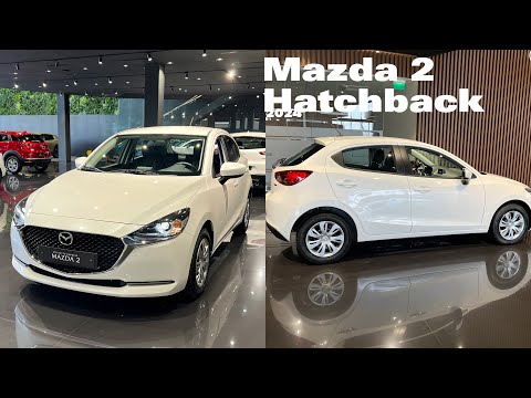 Mazda 2 Hatchback White Color - Walkaround Exterior and Interior