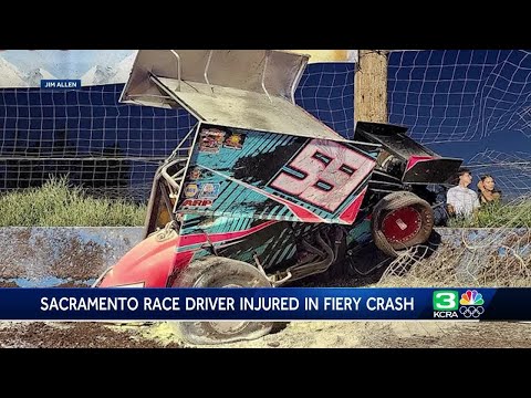 Sacramento sprint car driver injured in fiery crash at Oregon speedway