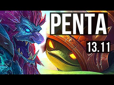 TRUNDLE vs RAMMUS (JNG) | Penta, 8/2/7, Godlike | KR Master | 13.11