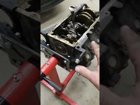 4.6 Mustang GT engine disassembly in progress