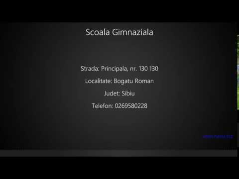 Scoala Gimnaziala Bogatu Roman