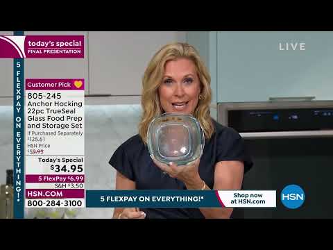 Anchor Hocking 22piece TrueSeal Glass Food Prep   Storag...