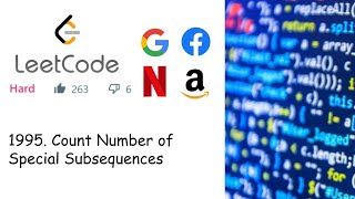 YouTube video 'LeetCode 1955. Count Number Of Special Subsequences (Hard) | Dynamic Programming | C++'