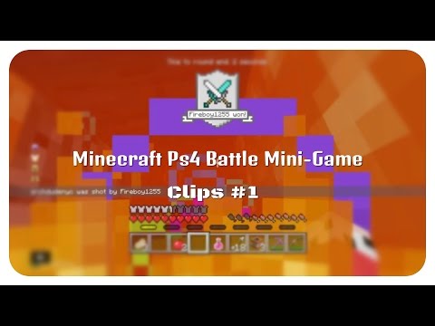Minecraft PS4 Battle Mini-Game Part  1 - No Commentary