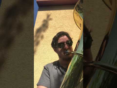 Bach Cello Suite I, Menuet I & II on Tuba