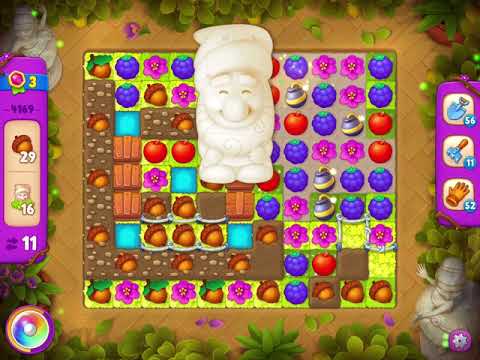 Gardenscapes Level 4169 With No Boosters - Super Hard Level - Bonus Scene With Austin