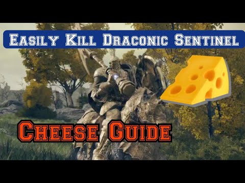 Draconic Tree Sentinel, Easy Kill Boss Guide, Elden Ring, Super Cheese! PS5 Xbox One PC