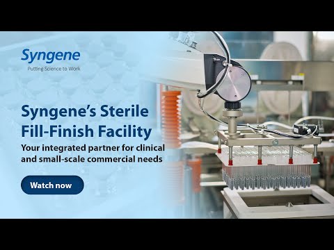 Syngene's Sterile fill finish facility