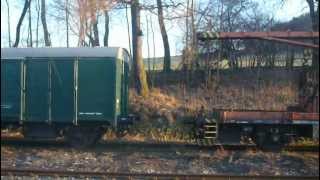 preview picture of video 'Česká Kamenice - Mlýny / pohled z okna vlaku'