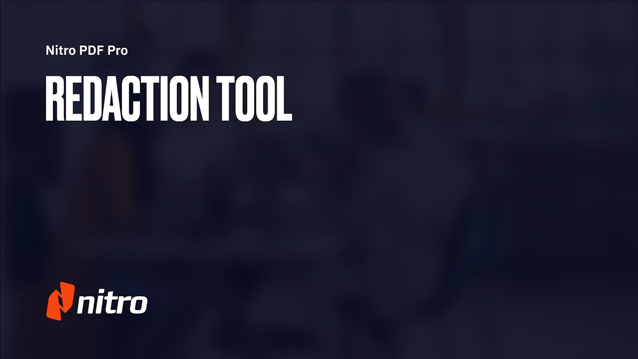 Nitro Pro: Redaction Tool