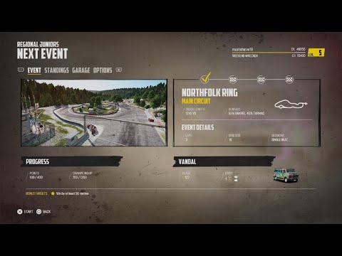 Wreckfest PS5 career mode