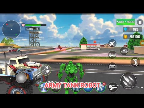 NEW" Army Tank Robot Car Games - Car Game Android Gameplay 
