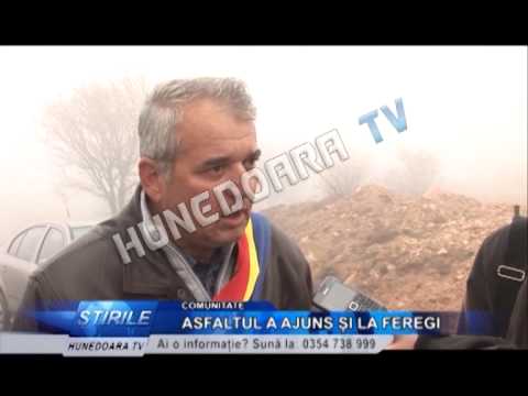 ASFALTUL A AJUNS ŞI LA FEREGI