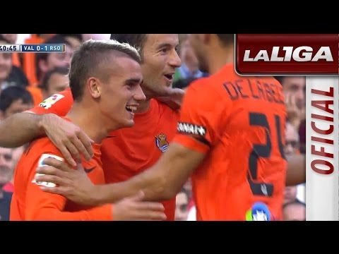 Gol de Griezmann (0-1) en el Valencia CF - Real Sociedad - HD