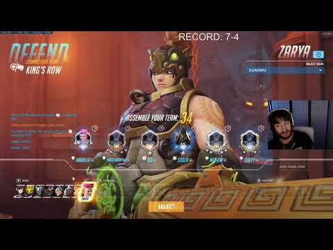 HARBLEU INSANE ZARYA! 39 ELIMS! [ OVERWATCH SEASON 19 TOP 500 ]