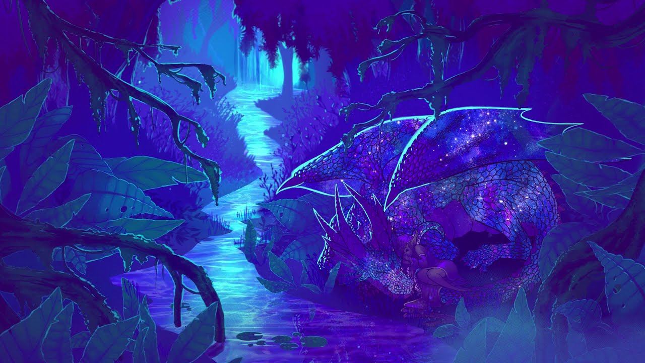 Enchanted Forest Ambience | Fantasy Forest Ambient ASMR | Crickets, Owls, Water | 3 Hours