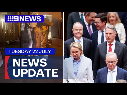 Teens crash alleged stolen vehicle; Parliament resumes | 9 News Australia