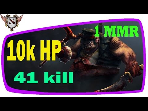 1 MMR #1 - PUDGE 10.000 +++ HP  I'm so fat | DOTA 2