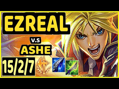 ABLE (EZREAL) vs ASHE - 15/2/7 KDA BOTTOM ADC GAMEPLAY - KR Ranked GRANDMASTER