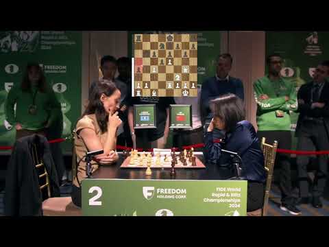 Kateryna Lagno (2444) vs Lei Tingjie (2491) / Semifinal / 3 partida / Blitz Womens Chess 2024
