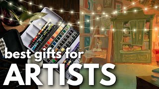 the 7 BEST GIFTS artists *actually* want for christmas + cozy gouache paint with me