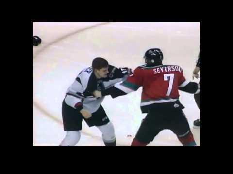 Damon Severson vs Jackson Houck Mar 1, 2014