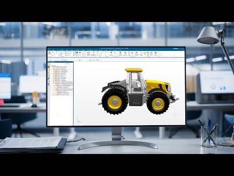 JCB Tractor design review with Teamcenter Visualization
