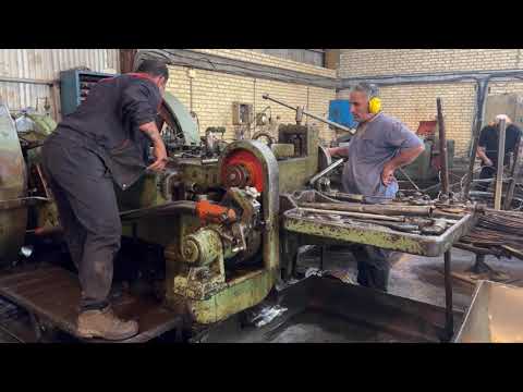 Setting Up the Trimming Machine for Large Bolts 🔩⚙️ #factory #industrial #machinery #shorts#fyp#bolt