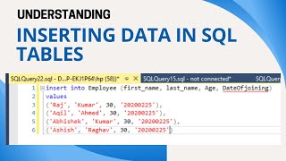 13 Insert data in table in SQL | insert multiple rows in SQL